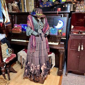 Victorian Style Gypsy Traveller Prairie Cottagecore Shirt Top Blouse